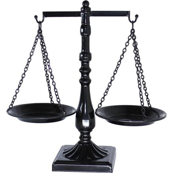 Vintage Style Metal Libra Jewelry Display Tray Cosmetic Organizer Storage, Black - Picture 3 of 4